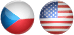 флаг Чехии и США msmstsudy